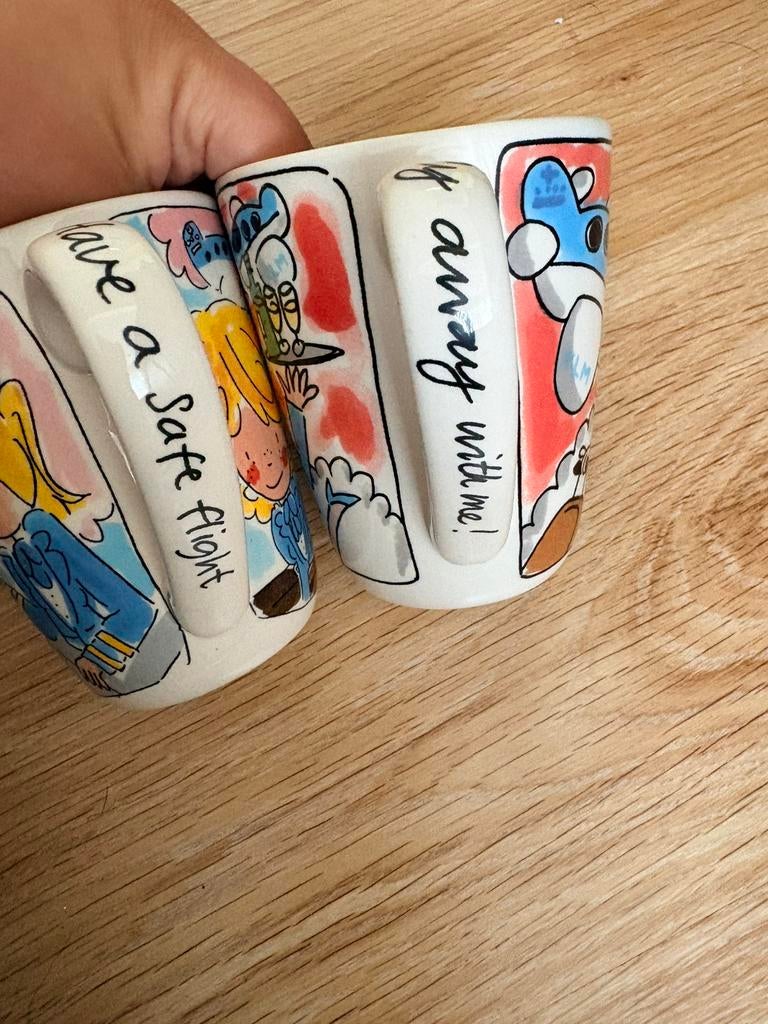 Blond Amsterdam set: 3 bekers en 1 ontbijtbordje, Ophalen, Blond Amsterdam, Nieuw, Bord(en)