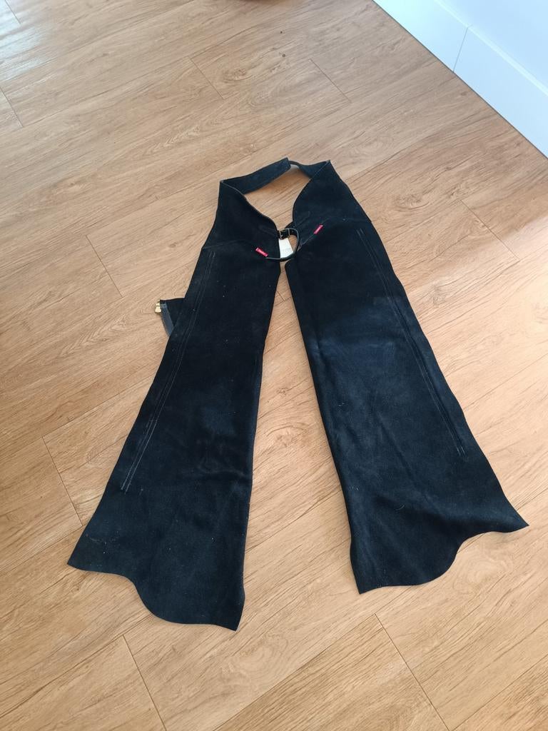 Western chaps zwart suède maat s, Dieren en Toebehoren, Paardrijkleding, Ophalen of Verzenden, Nieuw, Western, Schoeisel