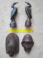 Houten beelden en maskers - Afrikaanse/Aziatische stijl, Ophalen, Handgemaakt, 20 - 50 cm, Beeld