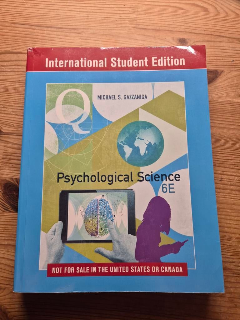 Psychological Science 6e editie, Zo goed als nieuw, Michael S. Gazzaniga, Gamma, HBO