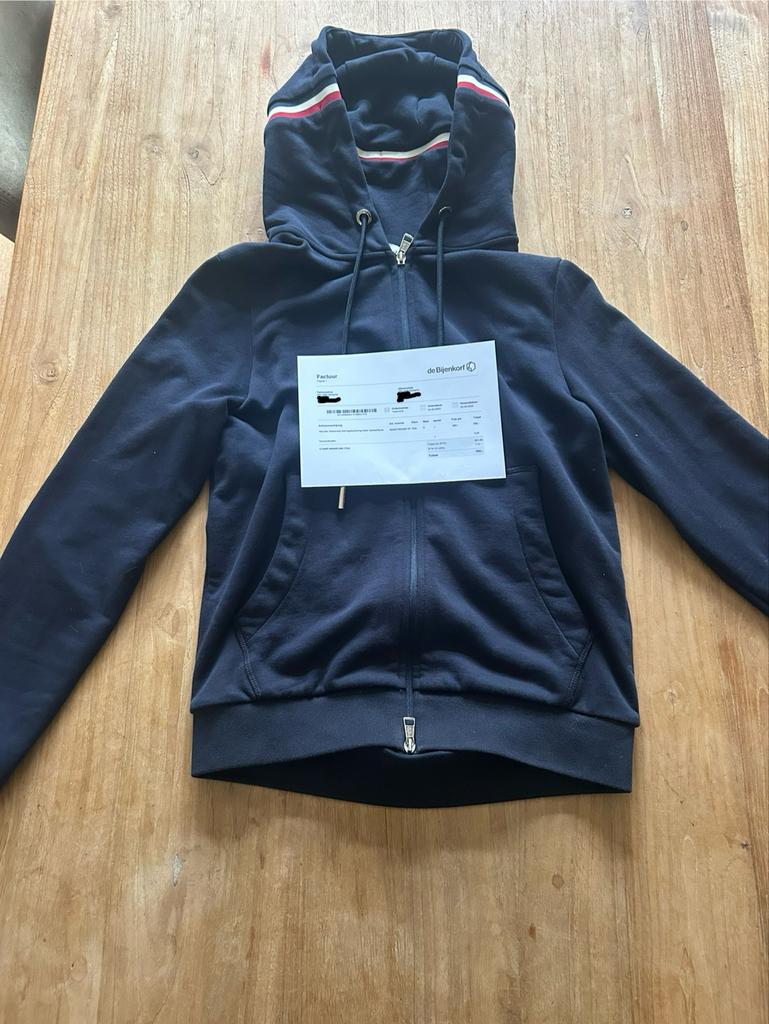 Moncler vest donkerblauw maat S - Zo goed als nieuw, Kleding | Heren, Truien en Vesten, Ophalen of Verzenden, Zo goed als nieuw