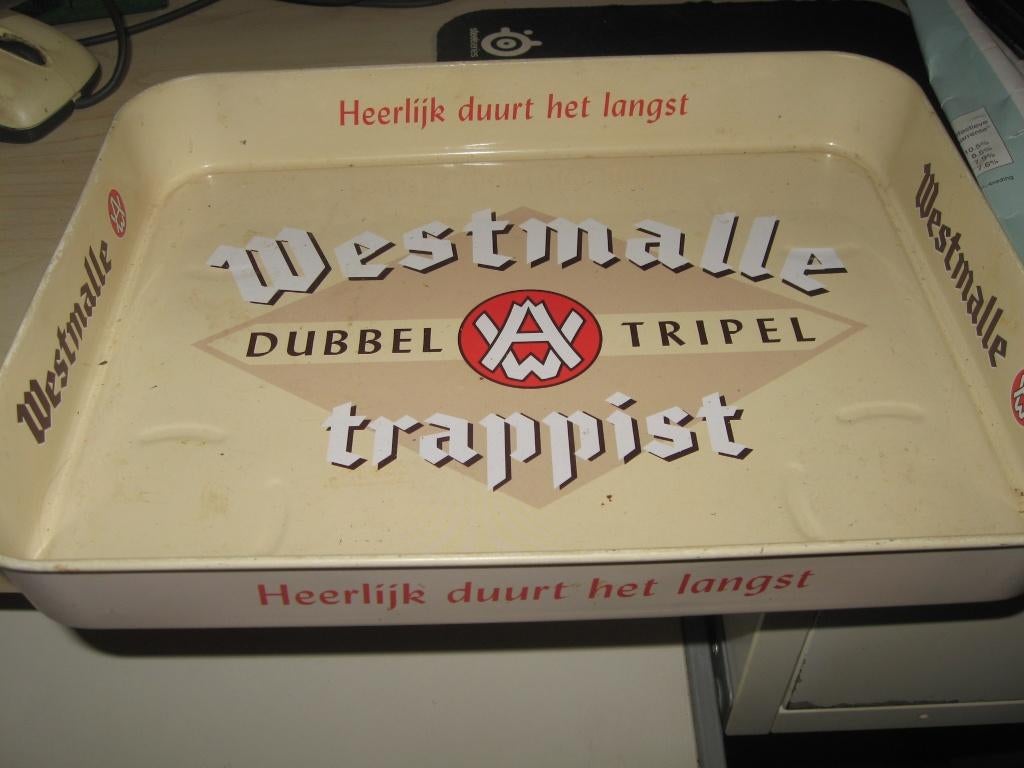 Westmalle trappist dienblad (26X20 cm), Ophalen of Verzenden, Zo goed als nieuw, Overige merken