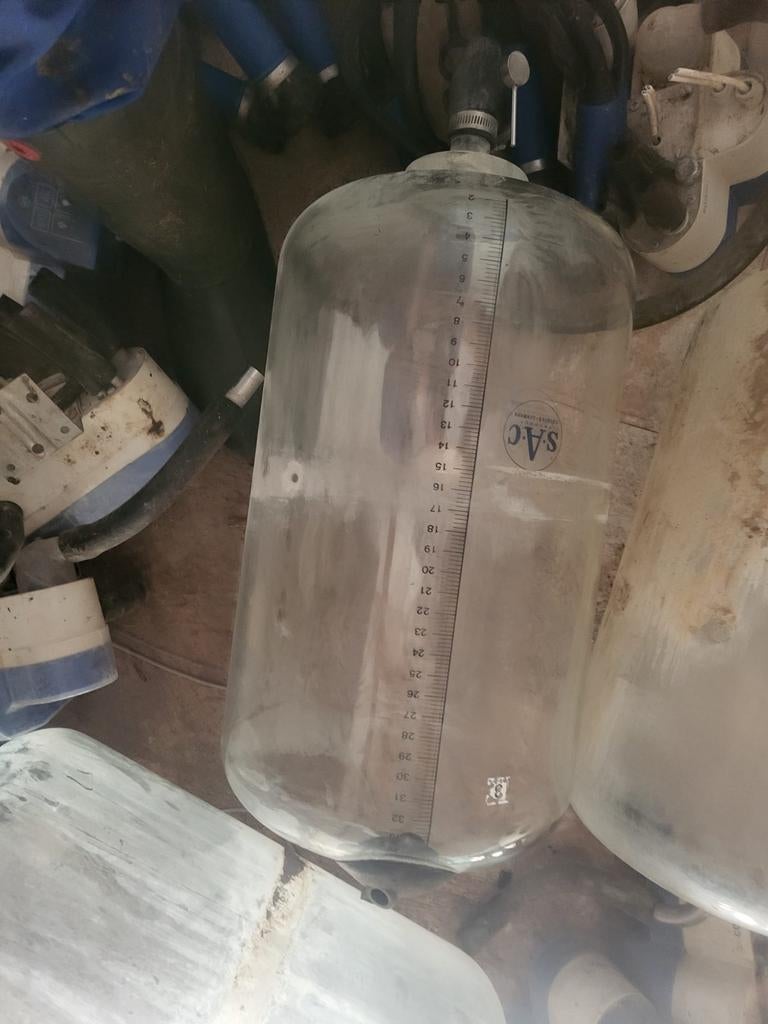 Melkglas SAC 33kg - Melkmeetglas voor melkmachine, Ophalen of Verzenden