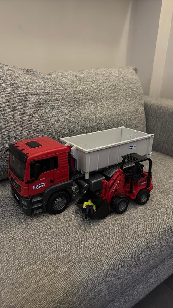 Bruder 3767 Man vrachtwagen, Ophalen of Verzenden, Zo goed als nieuw, Bus of Vrachtwagen