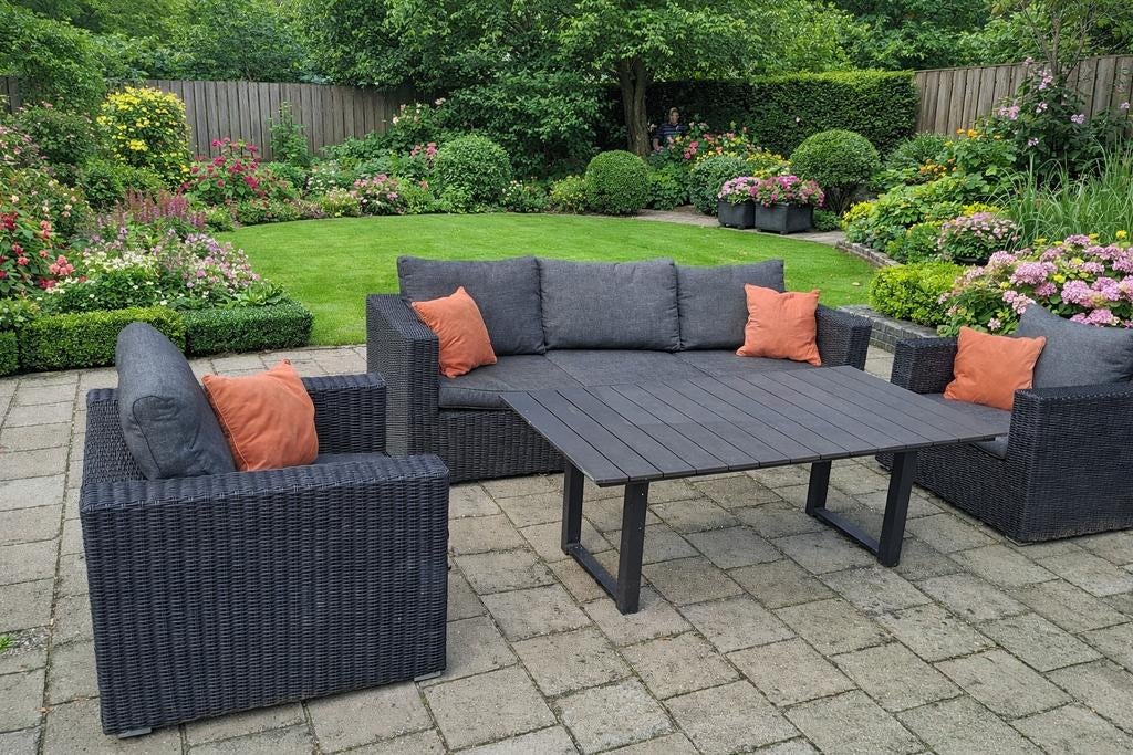 Moderne intenso loungeset met comfortabele kussens, Tuin en Terras, Ophalen, Wicker, Bank