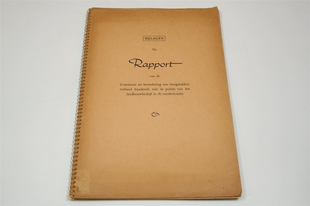 Landbouw Veenkoloniën — Bijlagen Rapport Met Kaart 1956, Boeken, Geschiedenis | Stad en Regio, Ophalen of Verzenden, Gelezen