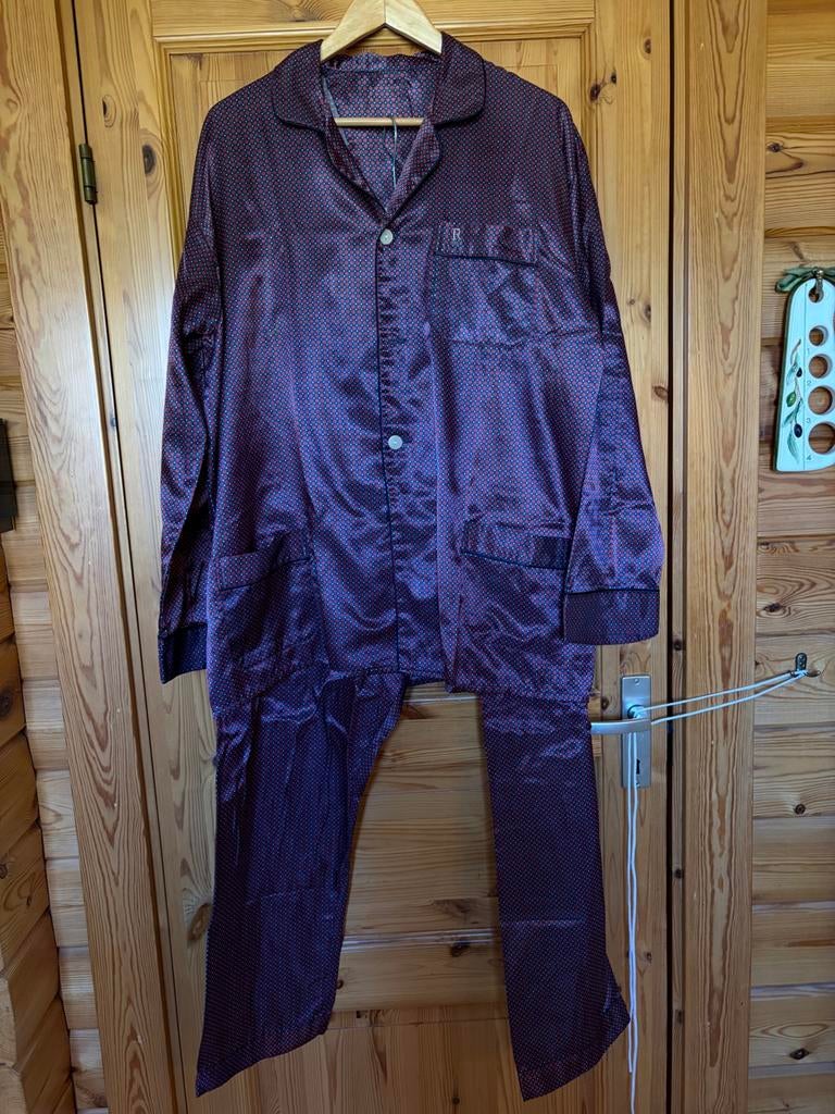 Pyjama 54 blauw rood, Kleding | Heren, Pyjama's, Ophalen of Verzenden, Zo goed als nieuw, Maat 52/54 (L)