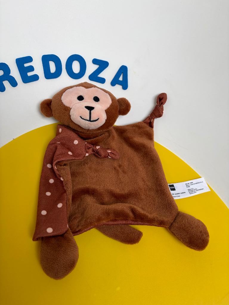 674 hema doekje aap bruin met stippen, Ophalen of Verzenden, Zo goed als nieuw, Overige typen