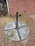 Parasolvoet + (4) stenen (1 jaar gebruikt), Ophalen, Gebruikt, 1 tot 2 meter, Parasolvoet