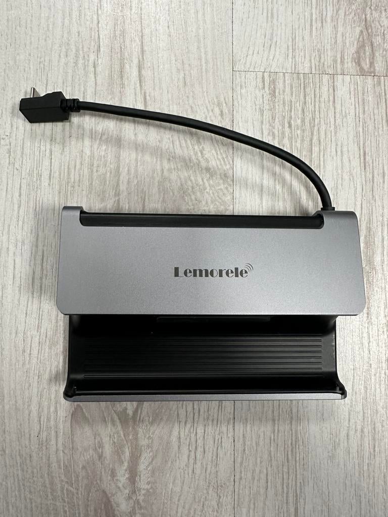 Lemorele USB-C Docking Station Stand HDMI LAN USB, Ophalen of Verzenden, Zo goed als nieuw