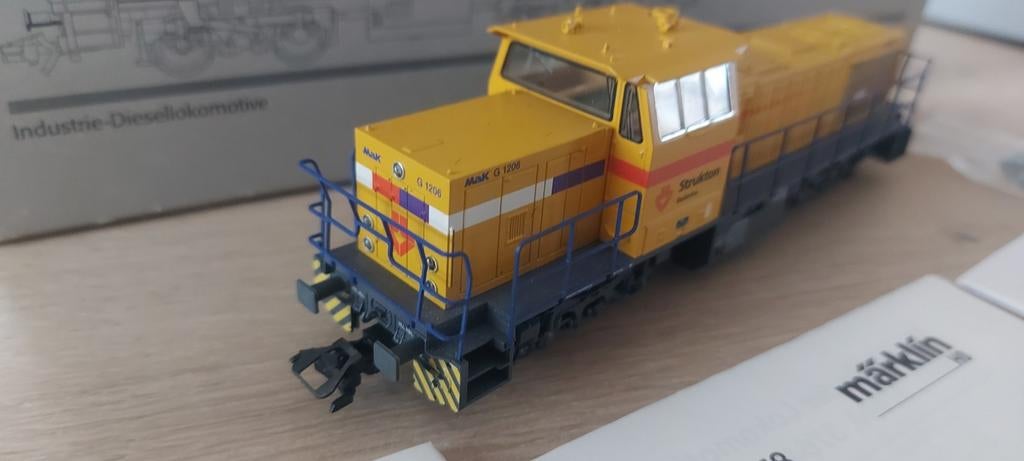 Märklin Strukton MaK 1206 dieselloc artnr 37658 in ovp, Wisselstroom, Locomotief, Ophalen of Verzenden, Zo goed als nieuw