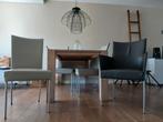 6 eetkamerstoelen en 1 met leuning, Huis en Inrichting, Stoelen, Gebruikt, Ophalen of Verzenden, Vijf, Zes of meer stoelen, Leer