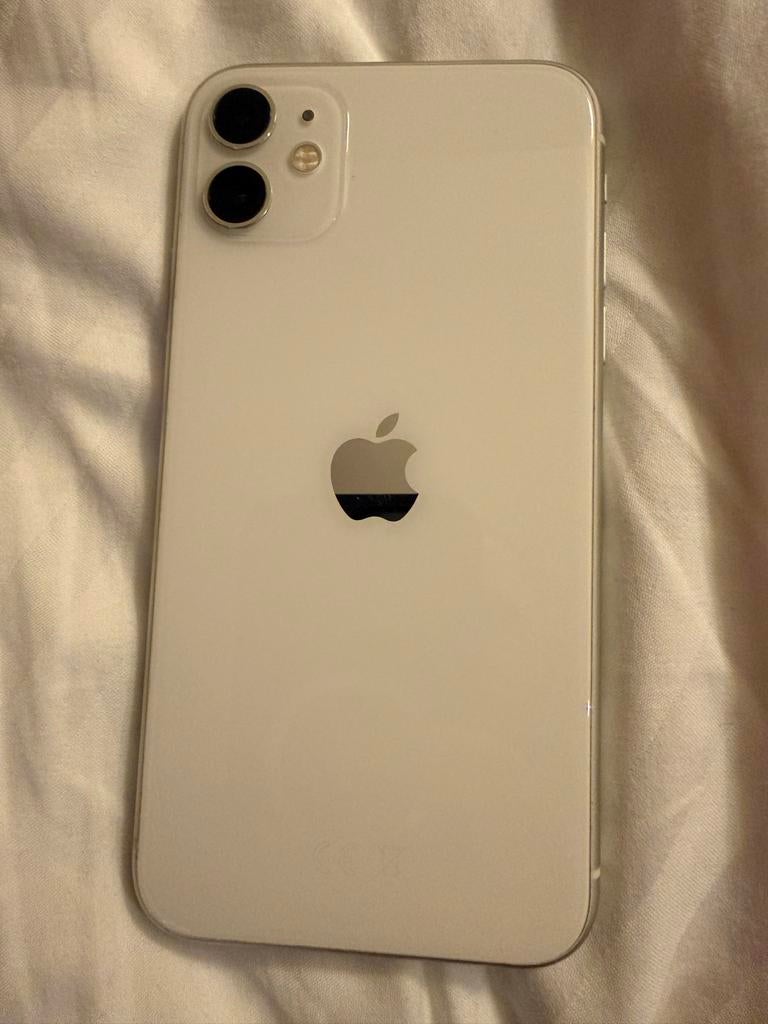 iPhone 11 wit, 72% batterijconditie, Gebruikt, Wit, Zonder simlock, Zonder abonnement