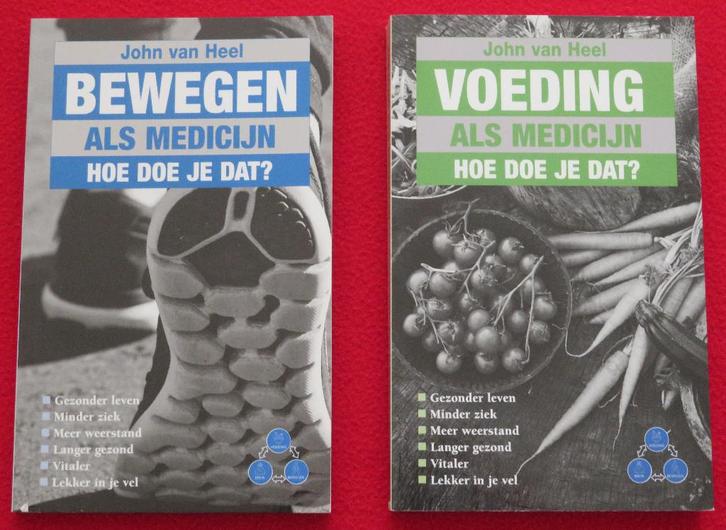 John van Heel - Voeding als medicijn + Bewegen als medicijn, Boeken, Gezondheid, Dieet en Voeding, Zo goed als nieuw, Ophalen