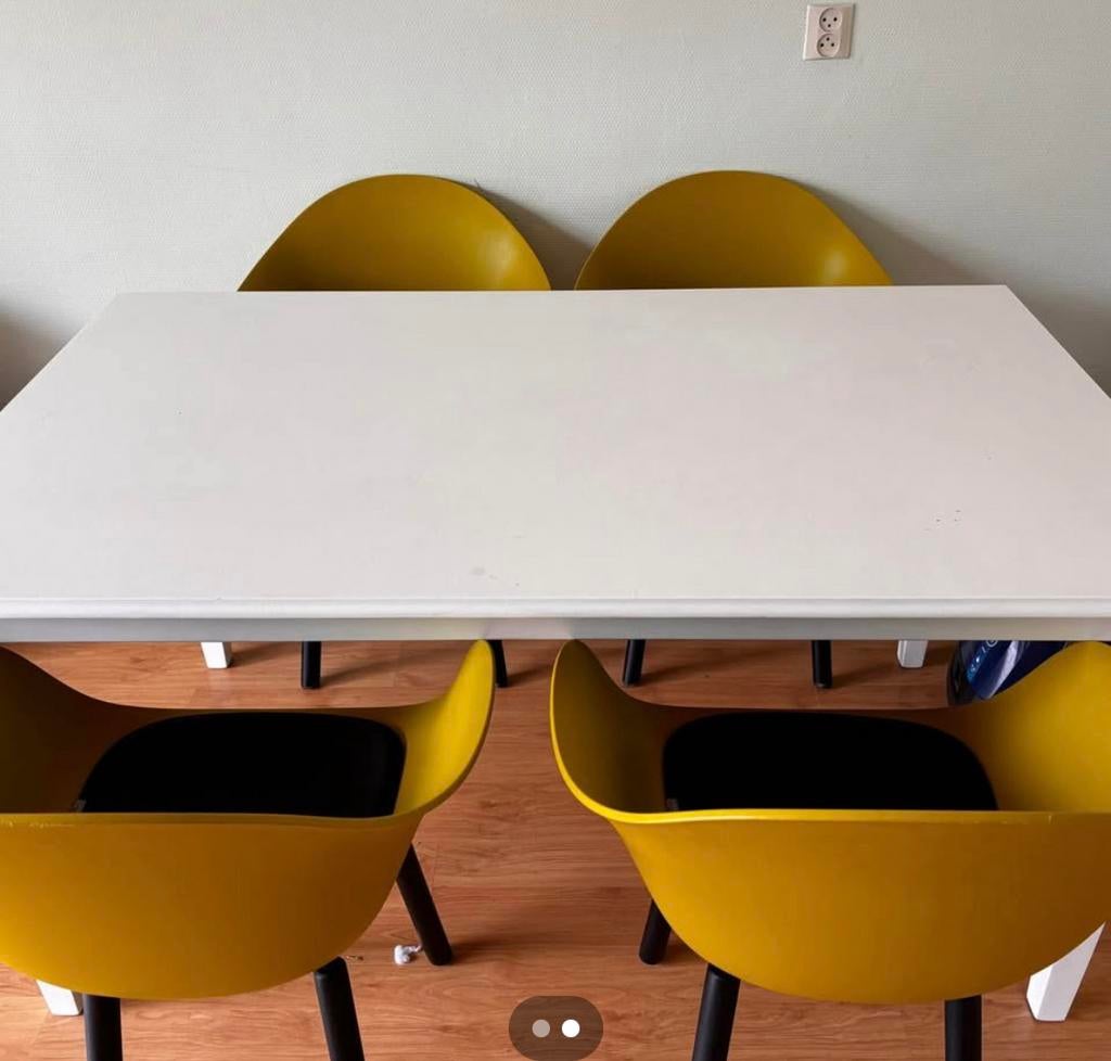 4 Eetkamerstoelen Toou Ta Yi retro, Huis en Inrichting, Stoelen, Ophalen, Kunststof, Gebruikt, Overige kleuren