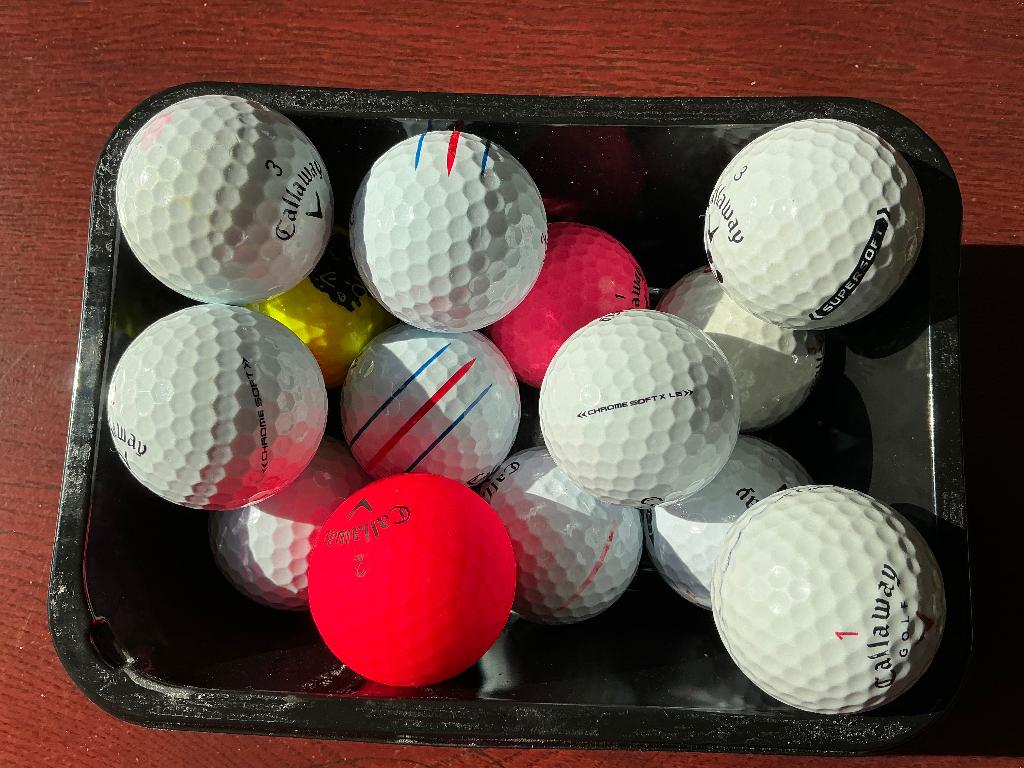 14 verschillende Callaway golfballen, Sport en Fitness, Golf, Ophalen of Verzenden, Gebruikt, Bal(len), Callaway