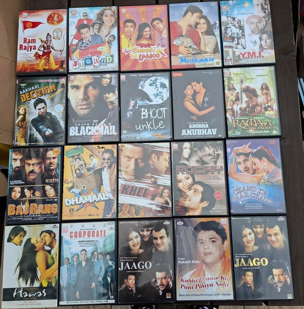384 Indiase Bollywood films op DVD, Alle leeftijden, Ophalen of Verzenden, Zo goed als nieuw