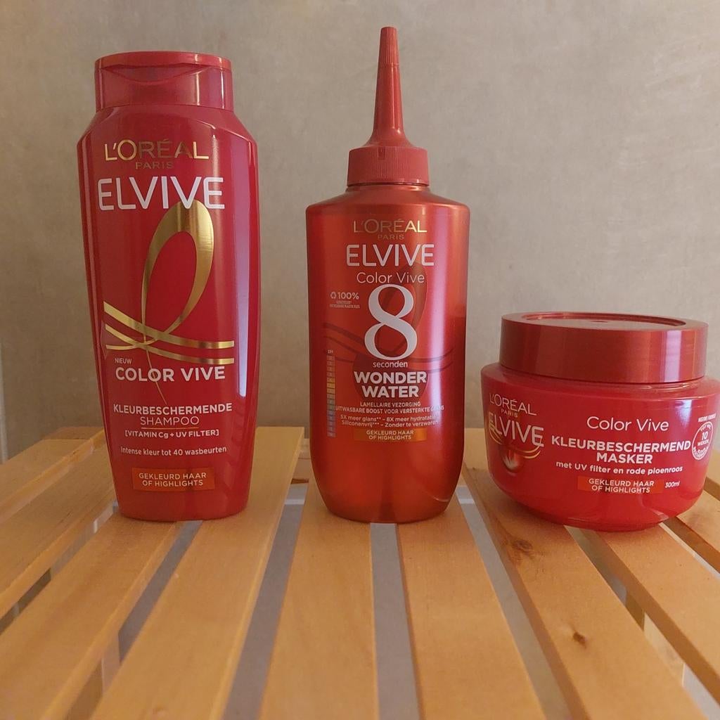Elvive Color Vive shampoo, haarmasker en wonder water, Ophalen of Verzenden, Nieuw, Shampoo of Conditioner