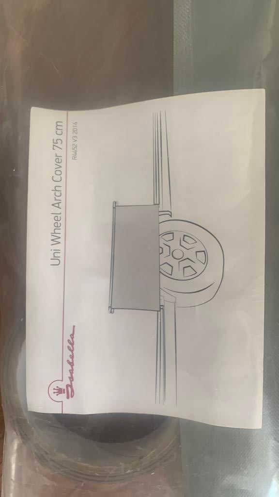 Isabella wielflap /afdekking tbv caravan, Caravans en Kamperen, Ophalen, Nieuw