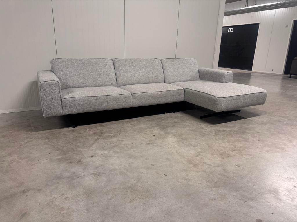 Prachtige “Zwevende” Hoekbank Grijs GRATIS BEZORGING, Huis en Inrichting, Banken | Bankstellen, Ophalen, Zo goed als nieuw, Hoekbank