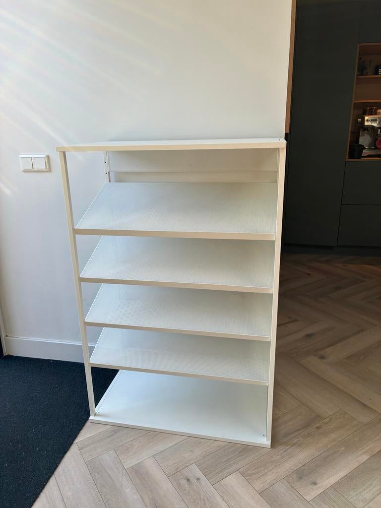 IKEA Schoenenkast Wit Metaal - 120x80x42 cm, Ophalen of Verzenden, Gebruikt