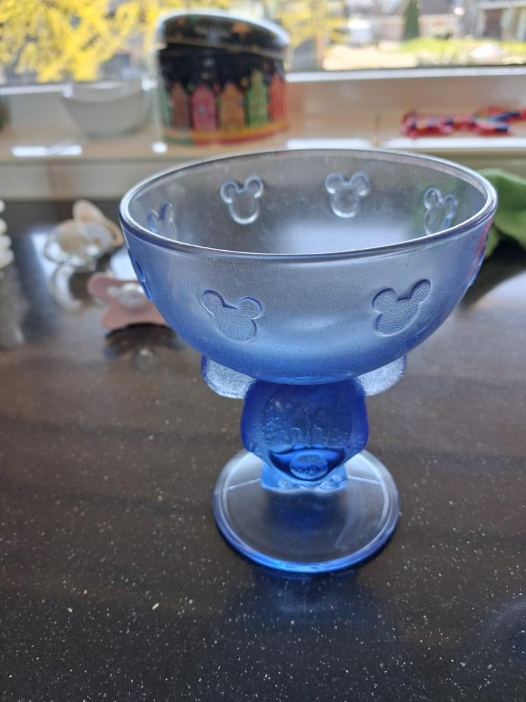 Disney ijscoupes glas - Donald Duck, Ophalen, Mickey Mouse, Gebruikt, Servies