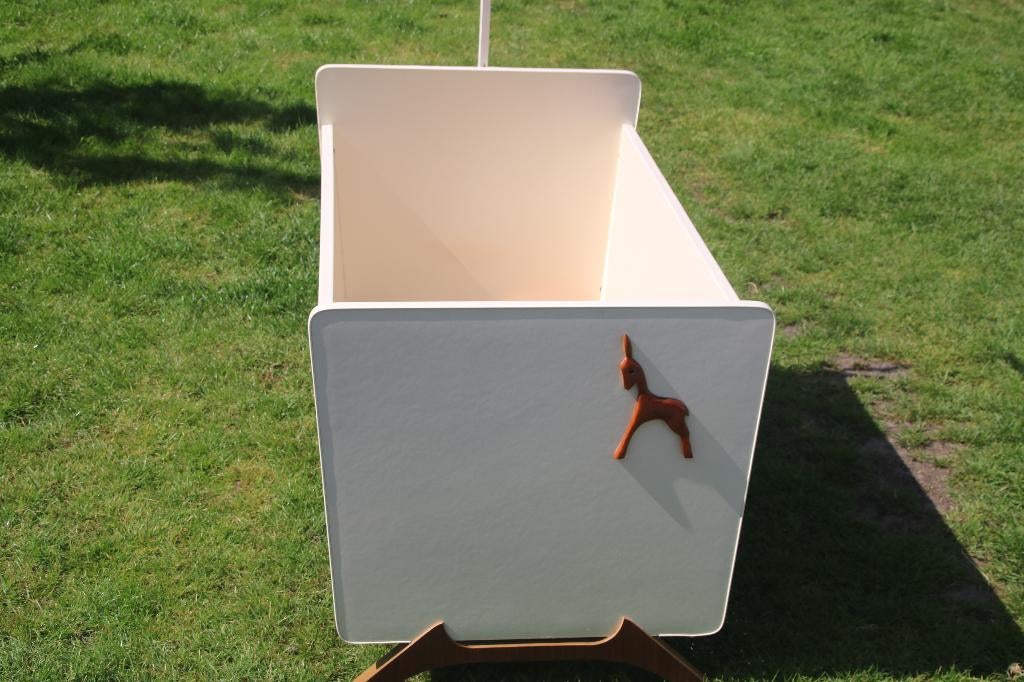 Wit baby ledikant / bedje/ wieg BxHxD = 125x75x70 cm, Kinderen en Baby's, Babywiegjes en Ledikanten, Ophalen, Gebruikt, Ledikant