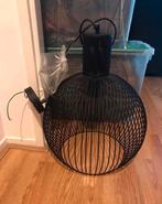 Industriële stoere hang lamp metaal zwart zgan, Ophalen of Verzenden, Zo goed als nieuw, Metaal, Minder dan 50 cm