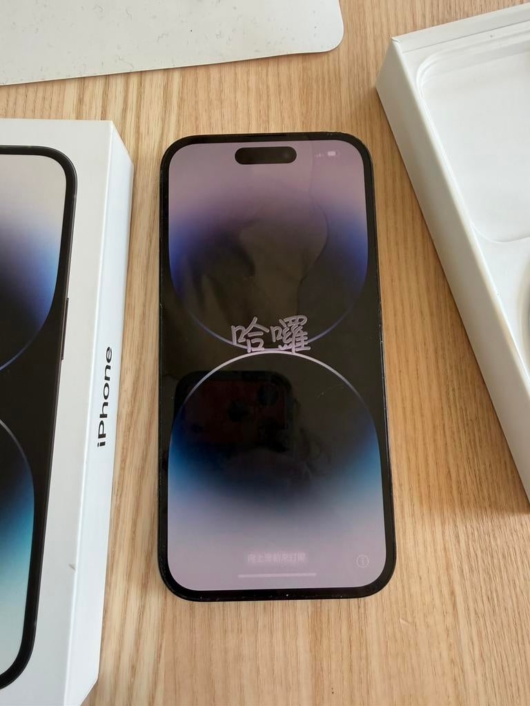 Iphone 14 pro Space Black geheugen 1TB, Ophalen, 83 %, IPhone 14 Pro, Zwart