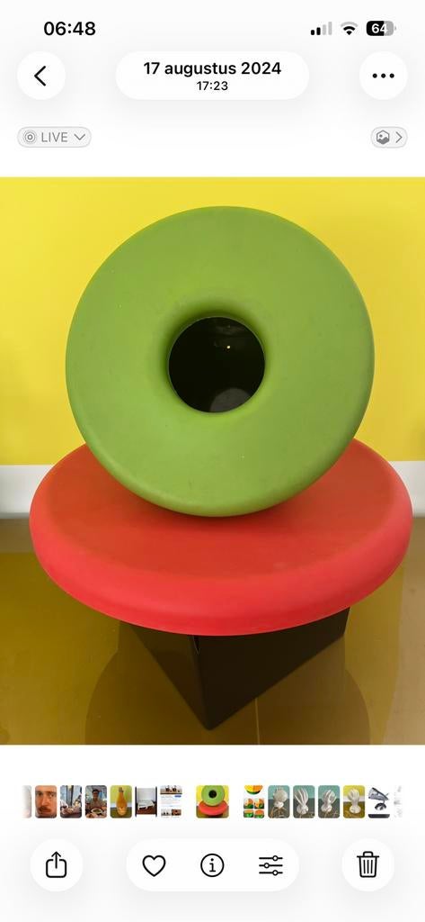 LOUISE HEDERSTRÖM. —  MYSTISK. . —. 1990.  —. GROEN., Antiek en Kunst, Kunst | Designobjecten, Ophalen of Verzenden