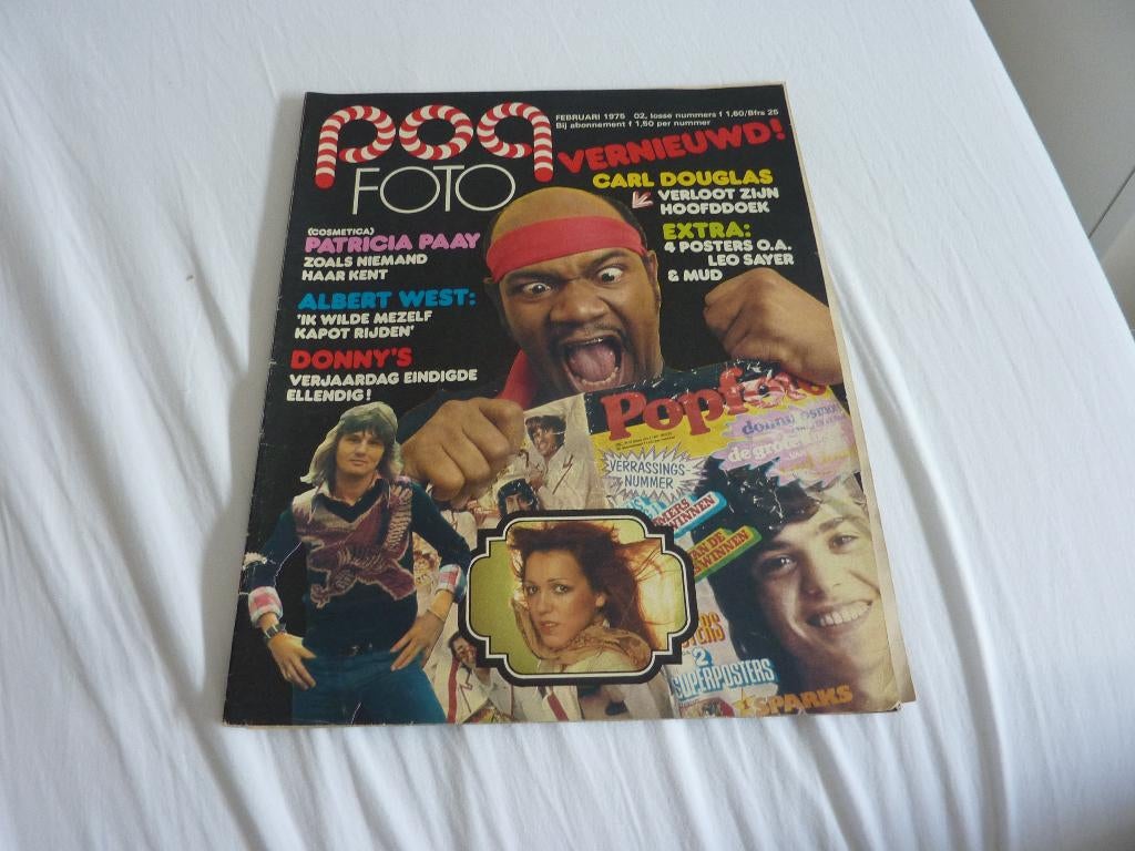 POPFOTO 1975-SWEET-OSMONDS-ABBA-HOLLIES- PAAY-SLADE-TEACH-IN, Verzamelen, Verzenden, 1960 tot 1980, Tijdschrift