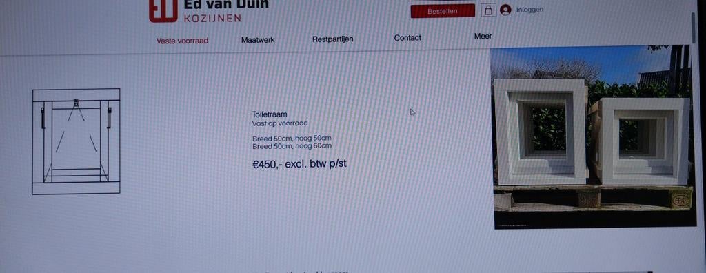 Hardhouten klep (uitzet) Ramen, Doe-het-zelf en Verbouw, Glas en Ramen, Gevelraam of Ruit, Minder dan 80 cm, Minder dan 80 cm