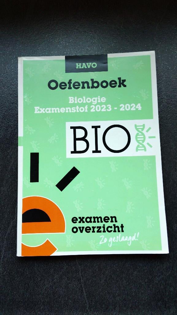 Examen overzicht, Ophalen of Verzenden, Zo goed als nieuw, HAVO, Biologie