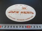 sticker riethoven café bar disco DEN HERD a lepelaars, Ophalen, Zo goed als nieuw