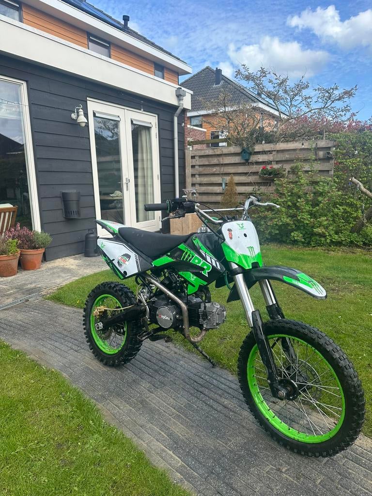 Pitbike 110/125cc 4 takt - goed lopend - crossmotor, Ophalen, Zo goed als nieuw, Overige merken