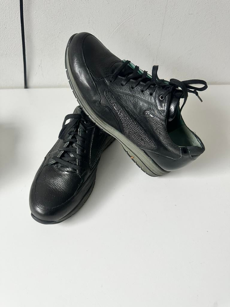 Durea sneakers maat 38.5 (5.5-H) zwart grijs  leer, Ophalen of Verzenden, Zo goed als nieuw, Zwart, Sneakers of Gympen