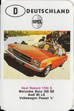 M8 autokaartje opel rekord 1700 s, Verzamelen, Ophalen of Verzenden, Zo goed als nieuw, Auto's