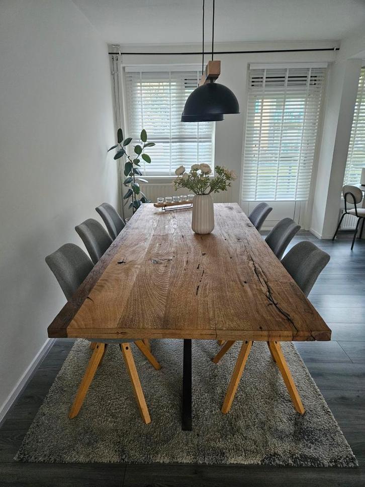 Haco eettafel, Huis en Inrichting, Tafels | Eettafels, 200 cm of meer, Rechthoekig, Metaal, Ophalen