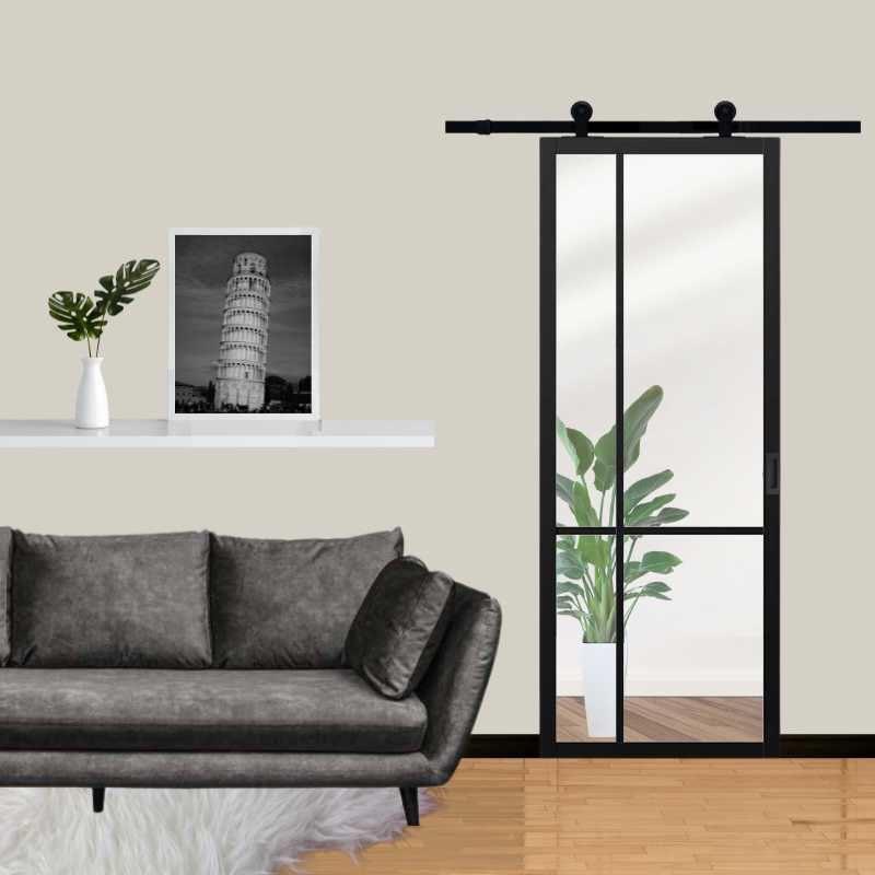 Svedex Design Schuifdeur - 231,5 x 93 cm, Ophalen, 80 tot 100 cm, 215 cm of meer, Binnendeur