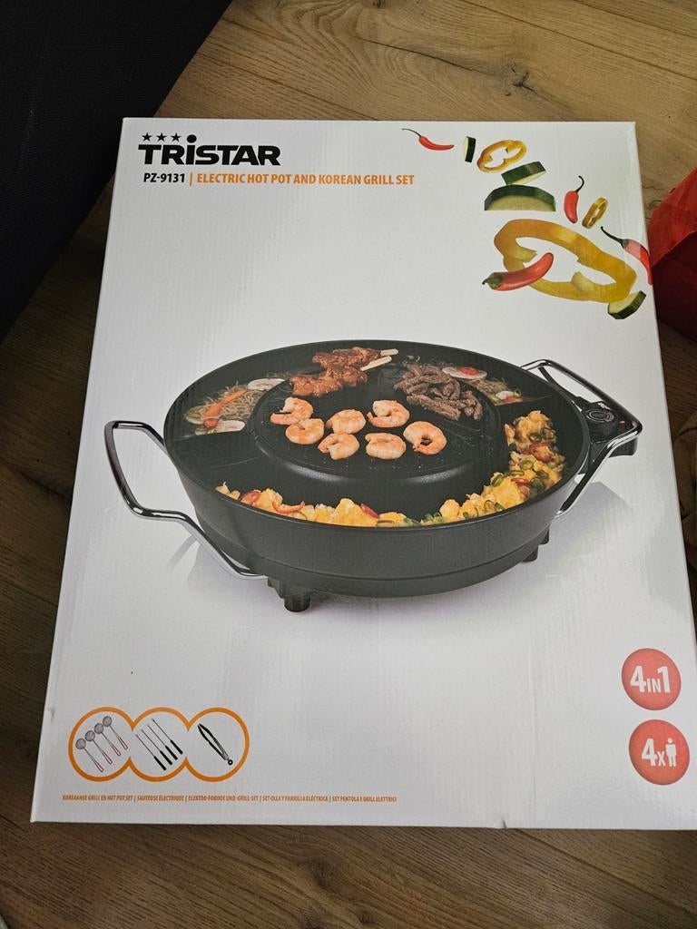 Tristar PZ-9131 Elektrische Hot Pot & Koreaanse Grill Set, Ophalen