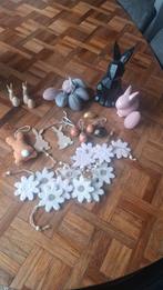 Paasdecoratie • pakketje eitjes haasjes roze, Ophalen of Verzenden