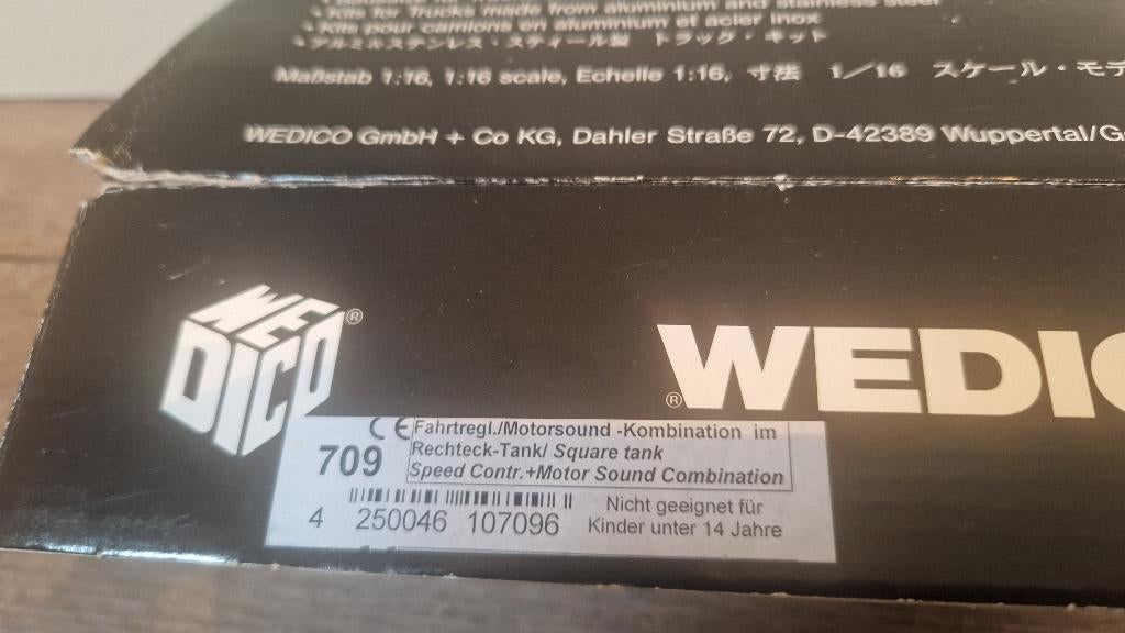 117 Wedico snelheidsregelaar met geluid 709 & speaker, Elektro, Ophalen of Verzenden, Zo goed als nieuw, Schaal 1:16