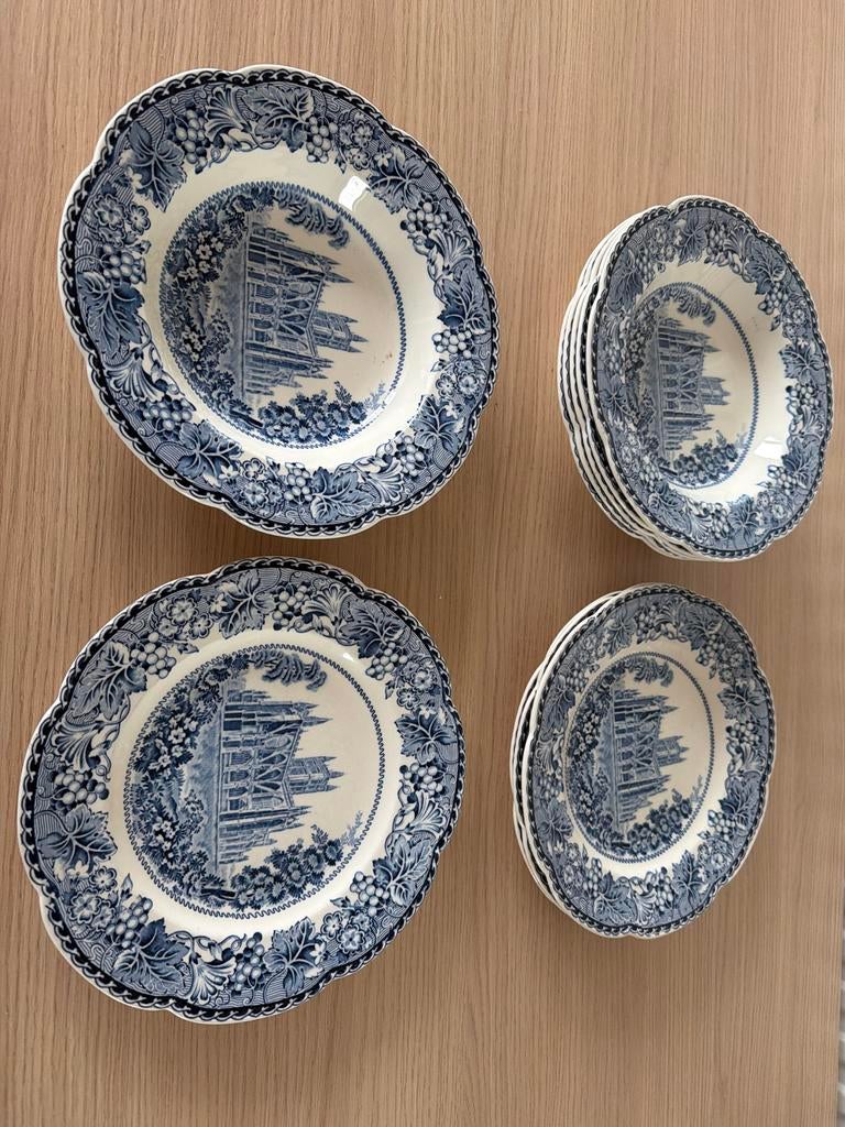 Antiek Woods Burslem England 'Abbey' servies - 10 stuks, Antiek en Kunst, Ophalen of Verzenden