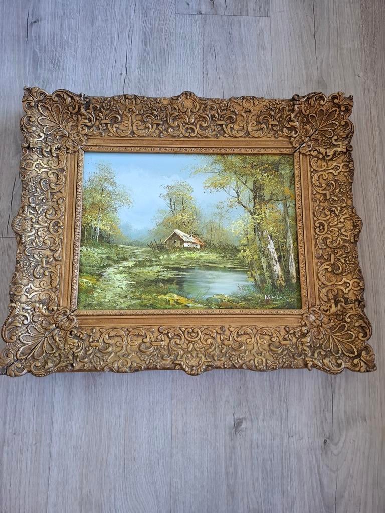 Mooi schilderij in oude lijst!, Ophalen of Verzenden