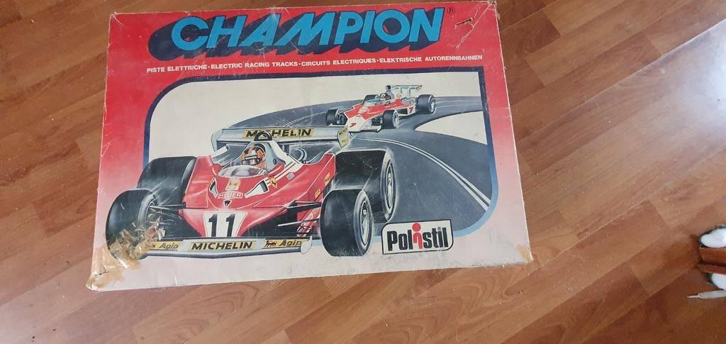 Vintage Polistil Champion racebaan voor liefhebbers, Kinderen en Baby's, Speelgoed | Racebanen, Overige merken, Ophalen of Verzenden