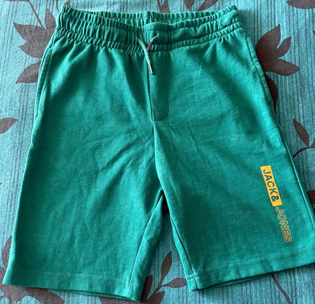 Jack & Jones Groene Sweatshorts - Maat XS, Kinderen en Baby's, Kinderkleding | Maat 170, Ophalen of Verzenden, Zo goed als nieuw