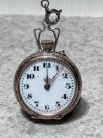 Antiek dames hanghorloge Calonne zilver ca. 1900, Sieraden, Tassen en Uiterlijk, Horloges | Antiek, Overige merken, Zakhorloge