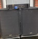 4 luidsprekers  en Yamaha P3200 Power - 400W voor beginners, Muziek en Instrumenten, Versterkers | Keyboard, Monitor en PA, Ophalen