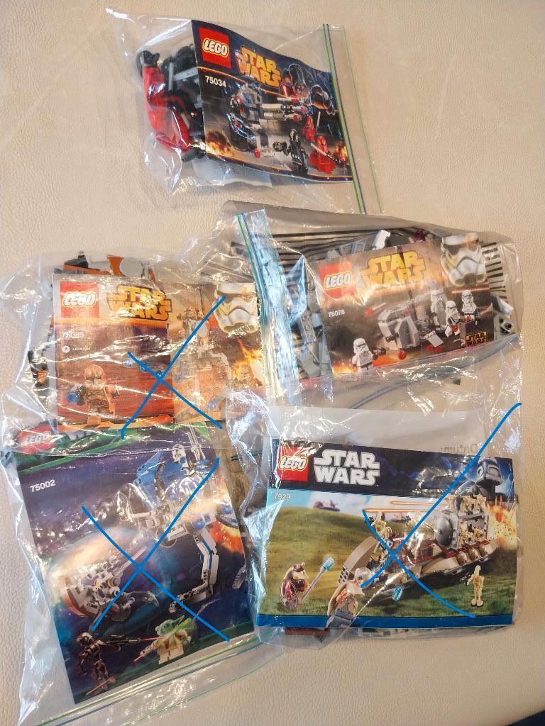 lego star wars lot sets, Kinderen en Baby's, Speelgoed | Duplo en Lego, Star Wars, Lego, Ophalen of Verzenden, Complete set