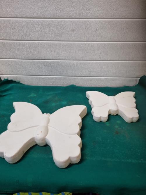 vlinders keramiek groot en klein, Ophalen of Verzenden